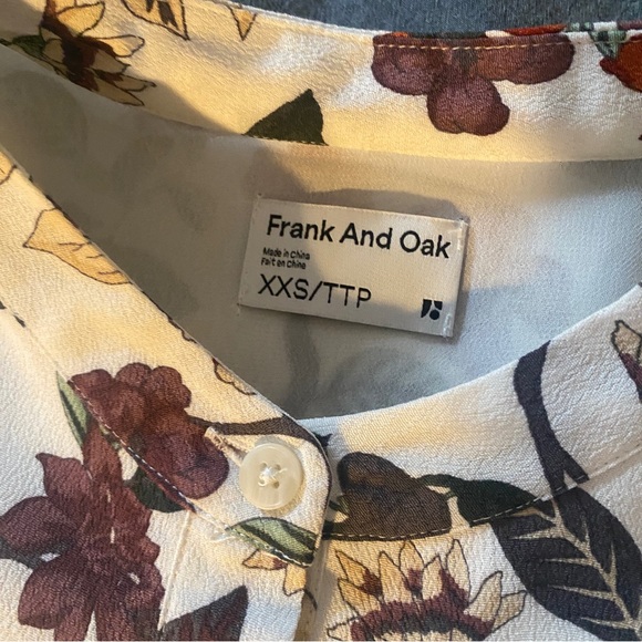 XXS Frank & Oak Floral Babydoll Dress - Picture 3 of 4